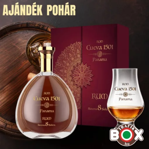 RON CUEVA 8 Éves Rum 40% 0,7L