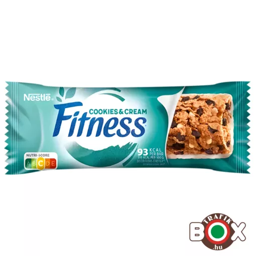 Nestlé Fitness Cookies & Cream gabonapehely szelet 23,5 g
