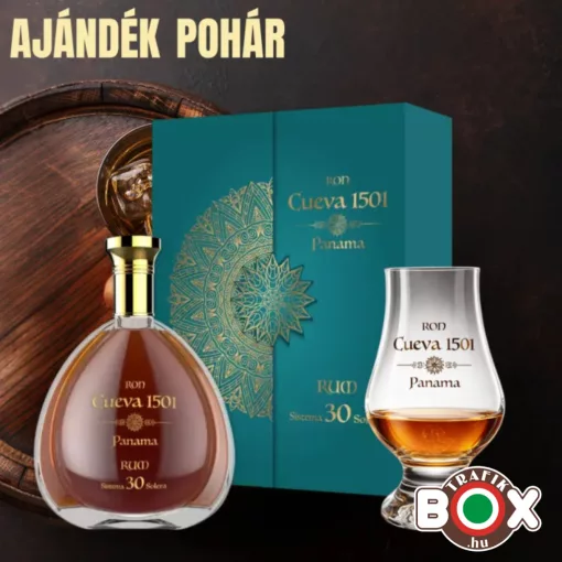 RON CUEVA 30 Éves Rum 40% 0,7L