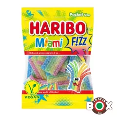   HARIBO Miami FIZZ  vegyes gyümölcs ízű savanyú Gumicukor 85g
