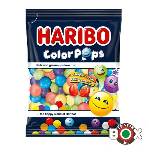 HARIBO Color Pops zselés cukordrazsé 80 g