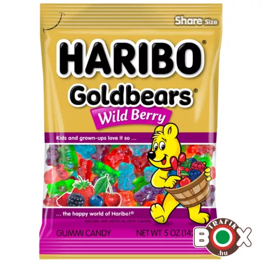 HARIBO Goldbaren Wild Berry Gumicukor Erdei gyümölcs ízű 80g