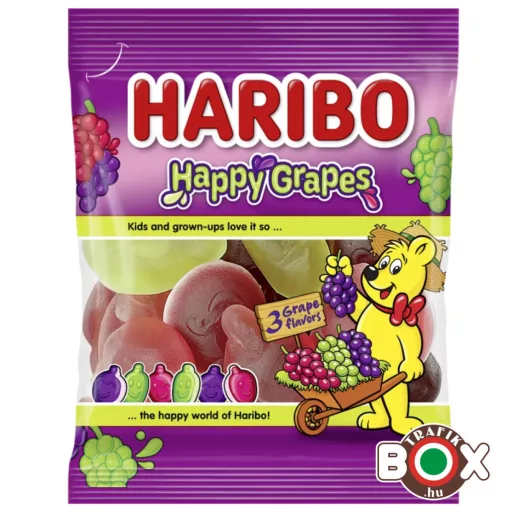 HARIBO Happy Grapes szőlő ízű gumicukorka 80g