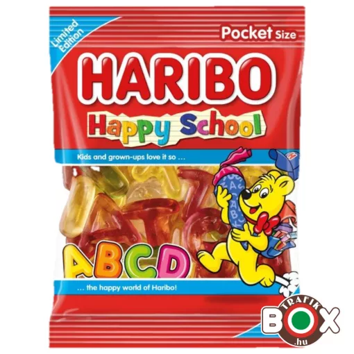 HARIBO Happy School gyümölcs ízű gumicukorka 100g