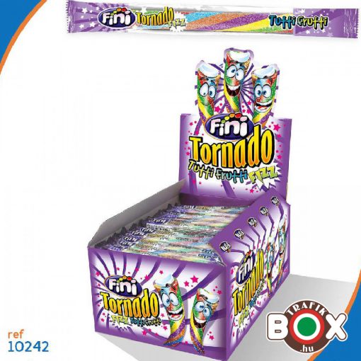 Fini TORNADO KRÉMES Tutti Frutti Ízű, fóliába csomagolt gumicukrok 150 db/doboz 10242