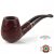   Savinelli Alligator Brown 628, prémium pipa díszdobozban 11683-628