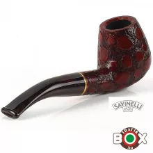 Savinelli Alligator Brown 628, prémium pipa díszdobozban 11683-628