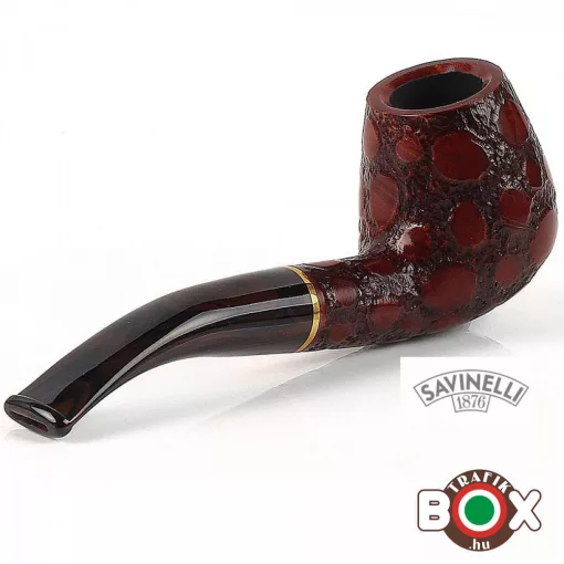 Savinelli Alligator Brown 628, prémium pipa díszdobozban 11683-628