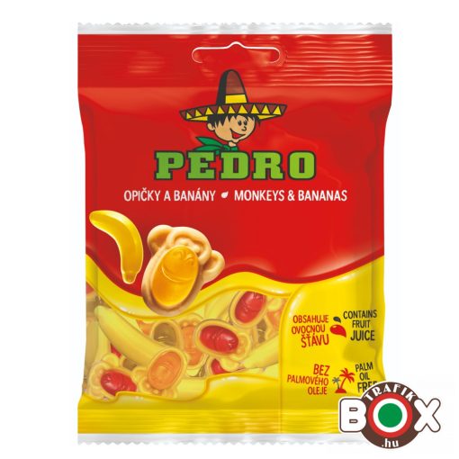 Pedro Monkeys & Bananas gumicukor 80g 12425