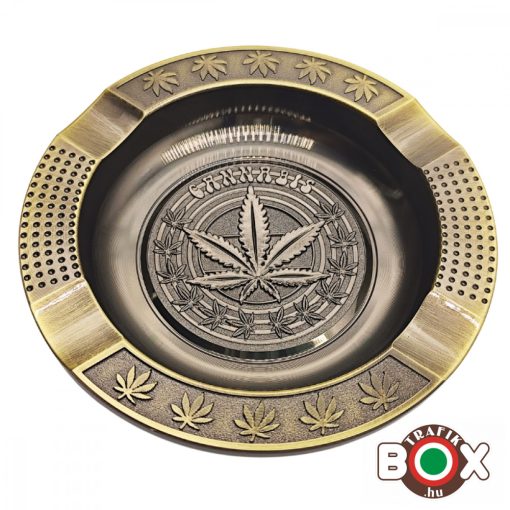 Hamuzó REMO fém cannabis, bronz-grafitszürke 10 cm