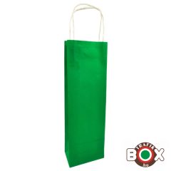   Dísztasak italos Zöld, Sodrott füles 130×75×360 mm 140135zold