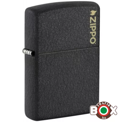236zl Zippo Öngyújtó Black Crackle Zippo Logo