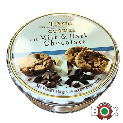 TIVOLI Tej- és étcsokoldés kekszek kókusszal 150g