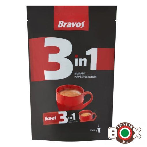 Bravos 3in1 instant kávéspecialitás 10x17g