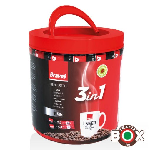 Bravos 3in1 instant kávéspecialitás 50x17g