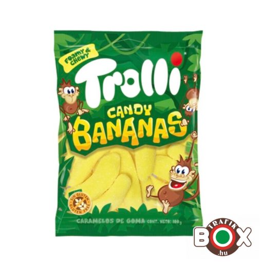 Trolli Banán Gluténmentes gumicukor 100g 7827