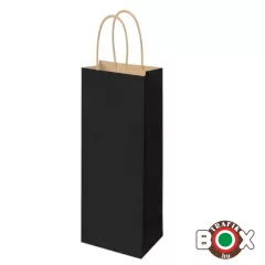   Dísztasak Boros, Sodrott füles fekete és barna, 14x36x8 cm - 345111