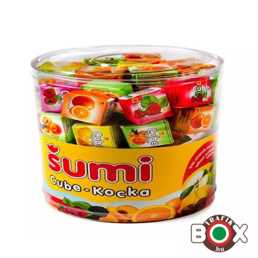 SUMI Gyümölcs ízű olvadó cukorka hengerben 100×11.5 g