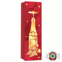   Dísztasak, italos Bordó-Arany Borosüveg 36 x 12 x 9 cm 370463