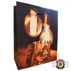   Dísztasak, italos Whiskey jéggel kicsi 23 x 18 x 10 cm 370474
