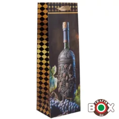 Dísztasak italos Díszes Borosüveg 36*12*9 cm 370626