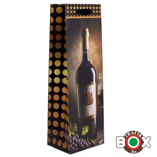 DÍSZTASAK Boros matt, díszes borosüveg szőlővel 370628