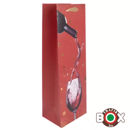 DÍSZTASAK Boros matt, arany fényes nyomással, folyó vörösbor pohárba 370803