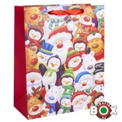 Dísztasak L Sok Pingvin és Hóember 26*32 371124