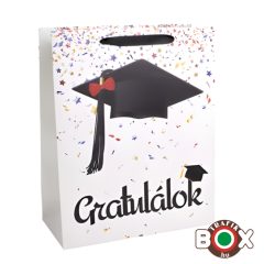 Dísztasak Gratuláció, ballagásos sapi 18x23 cm 371367
