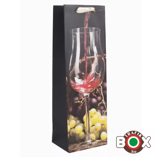 Dísztasak italos Boros, Rose bor 36x12x9 cm 371642