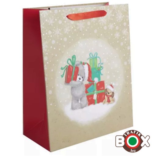 Dísztasak Maci+Ajándékok 18x23 cm 371789