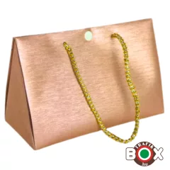   Dísztasak Háromszögre hajtható kistáska Rosegold 14*20 cm 376071