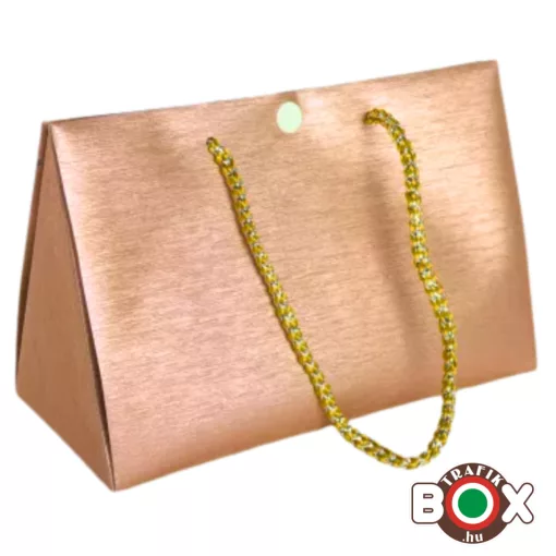 Dísztasak Háromszögre hajtható kistáska Rosegold 14*20 cm 376071