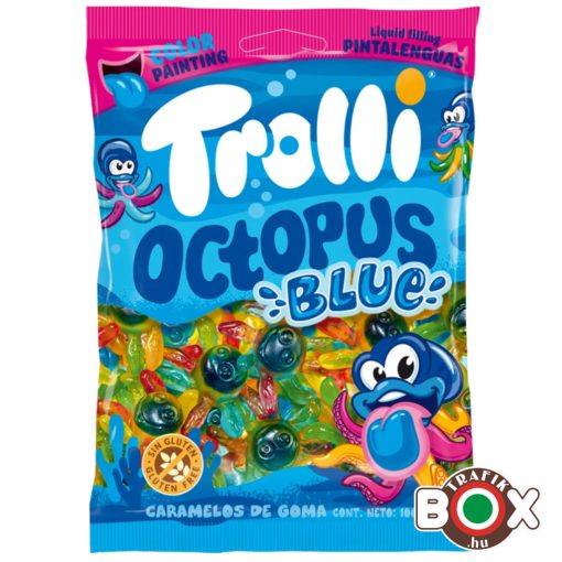 Trolli Octopus nyelvfestős gumicukor 100g
