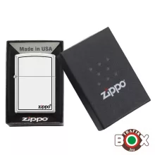 400239 ZIPPO öngyújtó Fehér Zippo fekete kerettel
