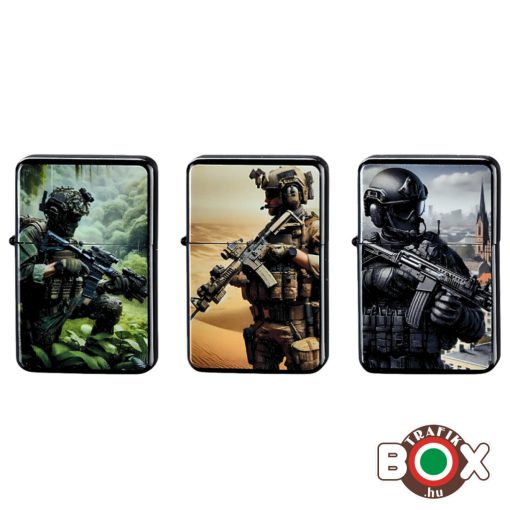 Benzines CHAMP Öngyújtó World Troops Katonák 40400397