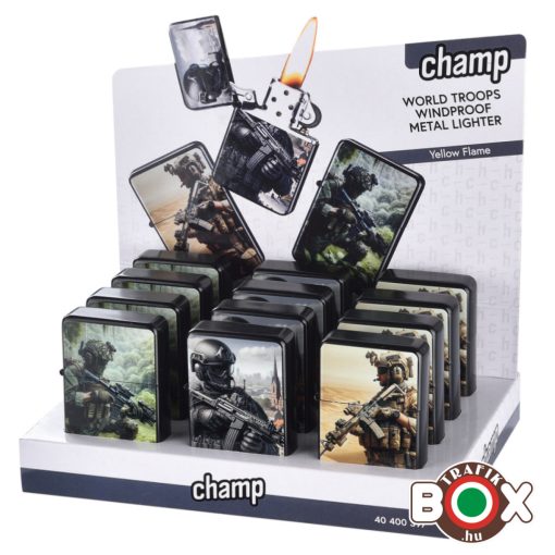 Benzines CHAMP Öngyújtó World Troops Katonák 40400397