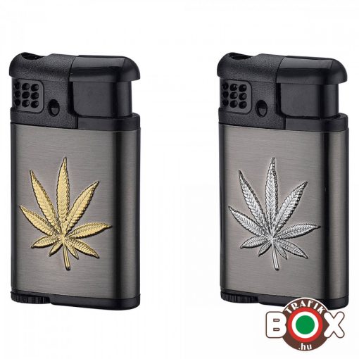 Öngyújtó CHAMP JET színes lánggal Cannabis fém 40402300