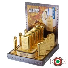 Öngyújtó CHAMP Jet lángú Aranytömb 6,5 x 3,2 cm 40402332