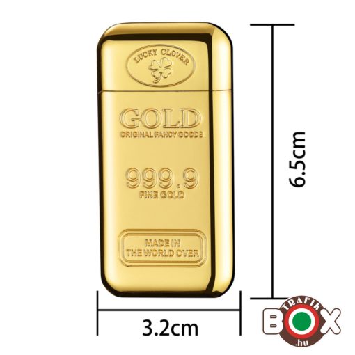 Öngyújtó CHAMP Jet lángú Aranytömb 6,5 x 3,2 cm 40402332