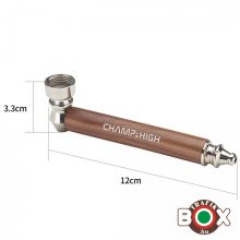 Fémpipa CHAMP Bliszterezett, Fa szárral, szűrővel, 12 cm 40506190
