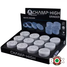 Dohányőrlő Champ High Fém, Fehér Design, 4 részes 5 cm 40506210