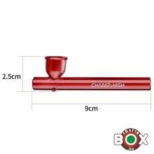 Üvegpipa CHAMP 9 cm, bliszterezett szett Őrlő, Pipa, Szűrő 40506214
