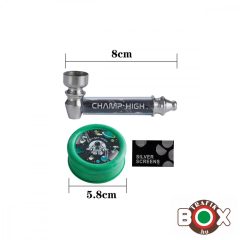   CHAMP HIGH bliszterezett pipa szett, Őrlő, Pipa, Szűrő 40506227