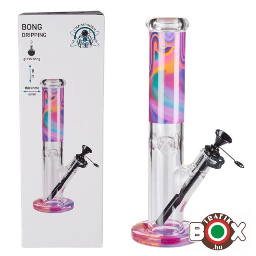 Bong CHAMP HIGH Dripping, üveg, 31cm 40506237