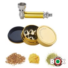 Fémpipa CHAMP HIGH 6,5 cm + fém őrlő 4,2 cm, 3 részes, bliszterezett 40506277