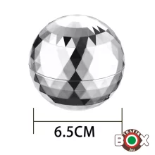 Champ High dohányőrlő ezüst disco gömb 6,5 cm, 40506335