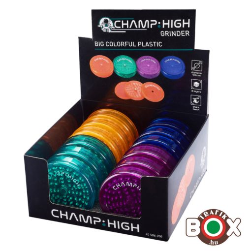 Dohányőrlő Champ High Műanyag Színes 9 cm 40506350
