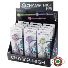 CHAMP HIGH Doodle bliszterezett üvegpipa 13 cm 40506371