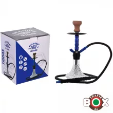 Vizipipa CHAMP AL MALIK TIDDAS Prémium Egycsöves Átlátszó üveg, kék Test 45 cm 40508131